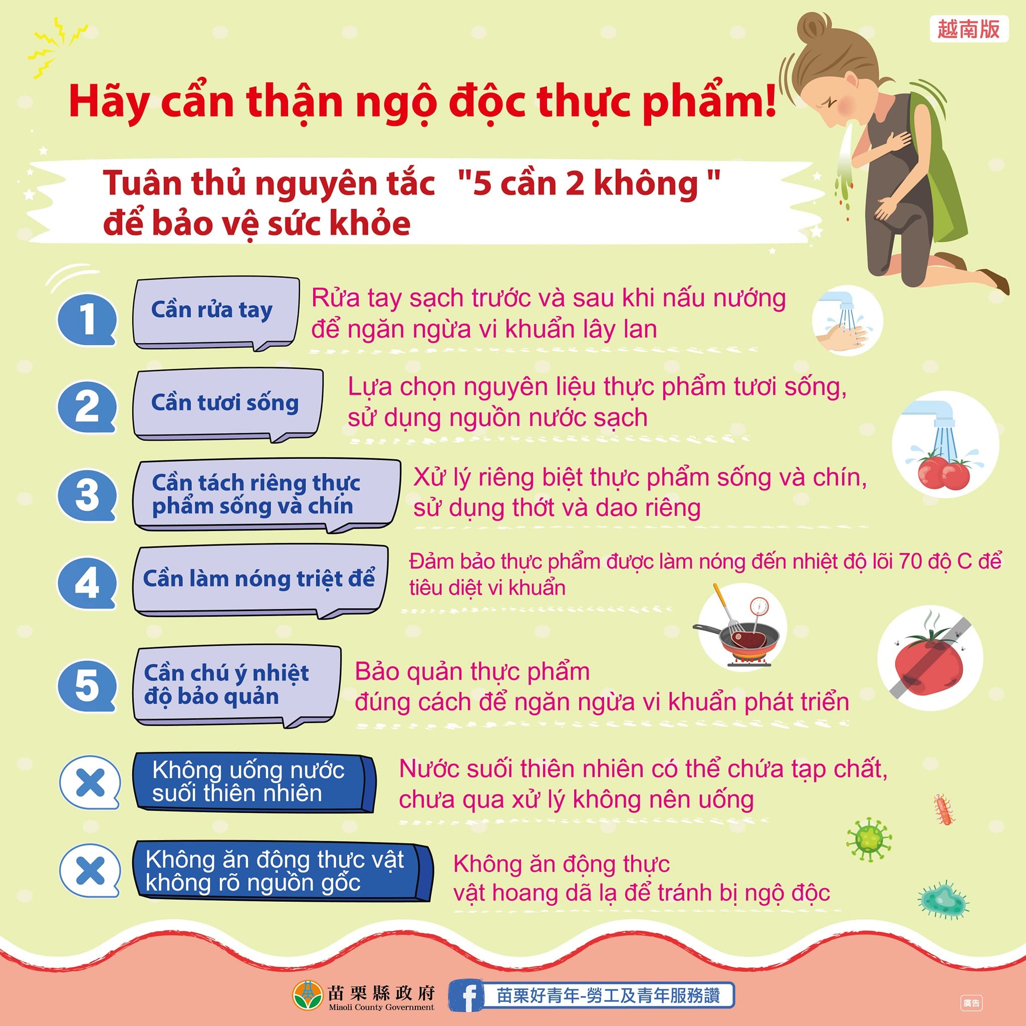 預防食品中毒 落實五要二不原則的第3張圖片