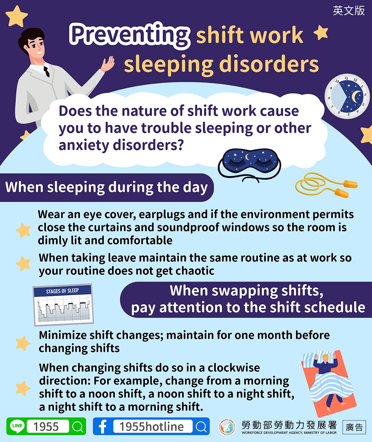 遠離睡眠障礙 預防輪班症候群-多國語言版的第2張圖片